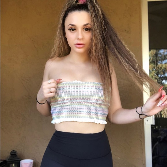 rainbow tube top forever 21
